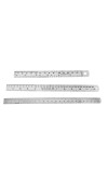 Hitech Sales 6,12, 24 Inch Scale/Ruler Stainless Steel Combo- 1 Set of 3 Scale (Set of 3)