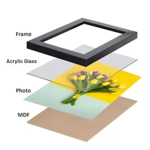 HiTechMart Dark Brown Polystyrene Photo Frame with Black Inner Border, Classic Picture Frame for Home and Office Dcor, Wall Mount and Tabletop Display(12 x 8 inch)