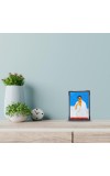 Hitech Sales Sri Sri Baroda Hindu religious Wooden Laminated Photo Frame 5x7 Inch Decorative Frame for Home, Office, and Temple