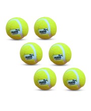Hitech Sales - Pumo Cricket Tennis Ball | Lightweight Tennis Ball for Cricket Practice & Play | Durable and High Bounce Ball for Indoor & Outdoor Use (Pack of 6)