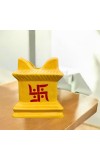 Tulsi Tree Planter Pot Indoor Outdoor Sacred Basil Plant Holder Decorative Eco-Friendly Durable Lightweight (Yellow)