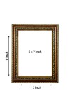 HiTech Sales Mayapur Temple Radha Krishna Statue Photo Frame for Office, Wall/Table, Study Room & Living Room, Gifts | PVC Frame & Front Face - Glass (9 x 7 in)