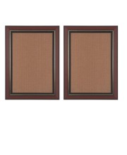 Set of 2 Brown & Black Photo Frames for Wall & Table Décor – Classic Wooden Look Empty Picture Frames for Home & Office, Display Portrait or Landscape Orientation
