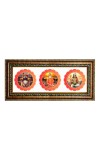 Lord Jagannath, Lokenath, Vishnu Photo Frame - 8x14 Inch Brown Wooden Frame | Hindu Gods Wall Decor For Home & Office