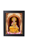 Hitech Sales Ma Annapurna Devi Photo Frame for Pooja Room, Temple Decor, Home Decoration and Gift (Wall and Tabletop, Rectangular, Printed Photo, 12 x 14 inches Frame, Brown)