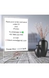 HiTechSales Customised Photo and Text Frame Personalized with Metal Removable Stand, Table Top Photo Frames, Photo Frame Anniversary and Gift Birthday (Transparent Acrylic, 6 X 9 Inches)
