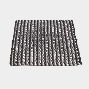 Home Beautiful Dark Grey Polyester Cotton Door Mat