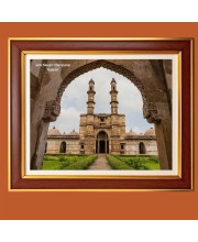 Jami Masjid, Champaner, Gujarat Photo Frame, 10x14 Inches Stylish Framed Islamic wall art for Home & Office Decoration and gift for Muslims