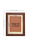 HiTechMart Maroon & Gold Ornate Photo Frame 10x12 Inch Picture Frame with Cream Mat and Glass Front Wedding, Portrait, or Family Frame for Home and Office Décor