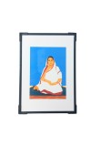 Hitech Sales Baro Maa Wooden Laminated Photo Frame with Stand for Pooja Room, Temple, Home Decor, Gift (Wallmount and Tabletop, 24 x 17 cm)