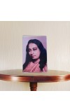 HiTechMart 2.5x3.5 Inch Acrylic L-Shaped Paramahansa Yogananda Photo Frame Stand – Small Picture Frame for Car Dashboard, Desk, Office – Clear Acrylic Frame (6.5x9 cm)