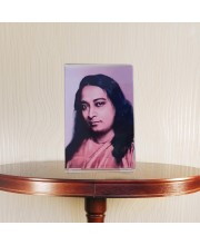 HiTechMart 2.5x3.5 Inch Acrylic L-Shaped Paramahansa Yogananda Photo Frame Stand – Small Picture Frame for Car Dashboard, Desk, Office – Clear Acrylic Frame (6.5x9 cm)