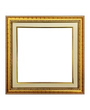 HiTechMart Gold Ornate Polystyrene Blank Photo Frame - 12x12 Inch Outer Size, Fits 9x9 Inch Photo - Wall & Tabletop Display (1)