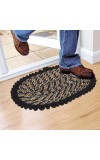 Home Beautiful Black Polyester Cotton Door Mat