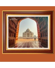 Taj Mahal, Agra, Uttar Pradesh Photo Frame, 10x14 Inches Stylish Framed Islamic wall art for Home & Office Decoration and gift for Muslims