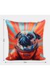 Home Beautiful Orange Polyester Cushion