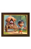 Hitech Sales Jagannath Photo with Frame - Lord Jagannath, size 10x12 inch