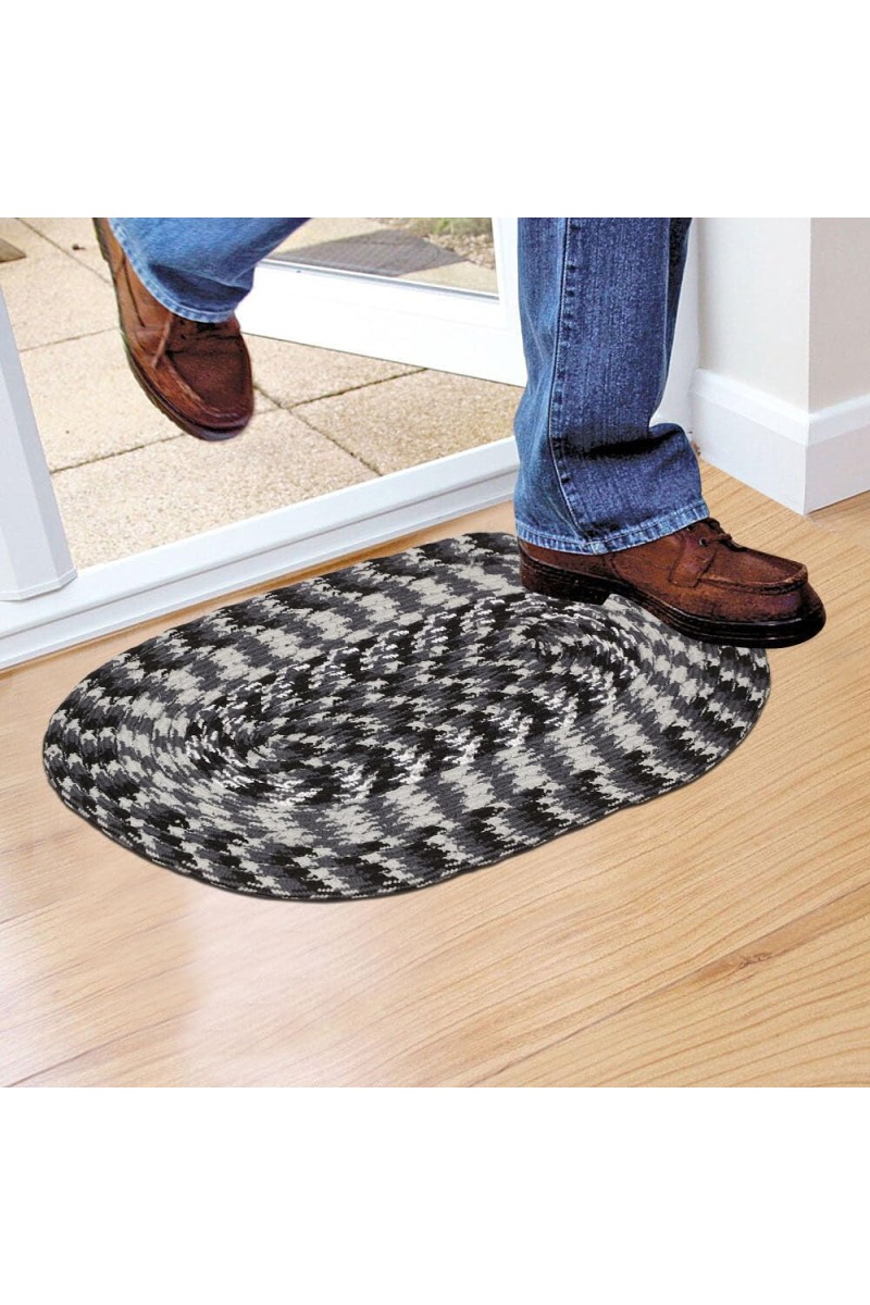 Home Beautiful Grey Polyester Mats