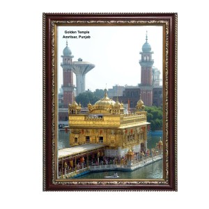 Gurudwara Golden Temple, Amritsar, Punjab Photo Frame 10x14 Inch | Spiritual Wall decoration for Home & Office | | Gift for Sikh Punjabi Gurudwara Golden Temple, Amritsar, Punjab Photo Frame 10x14 Inch | Spiritual Wall decoration for Home & Office | | Gift for Sikh Punjabi