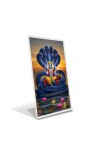 Car Desk/Table Top Lord Vishnu Acrylic L-Style Photo Stand - 2.5x3.5 Inches, Compact And Stylish Spiritual Display (F6664)