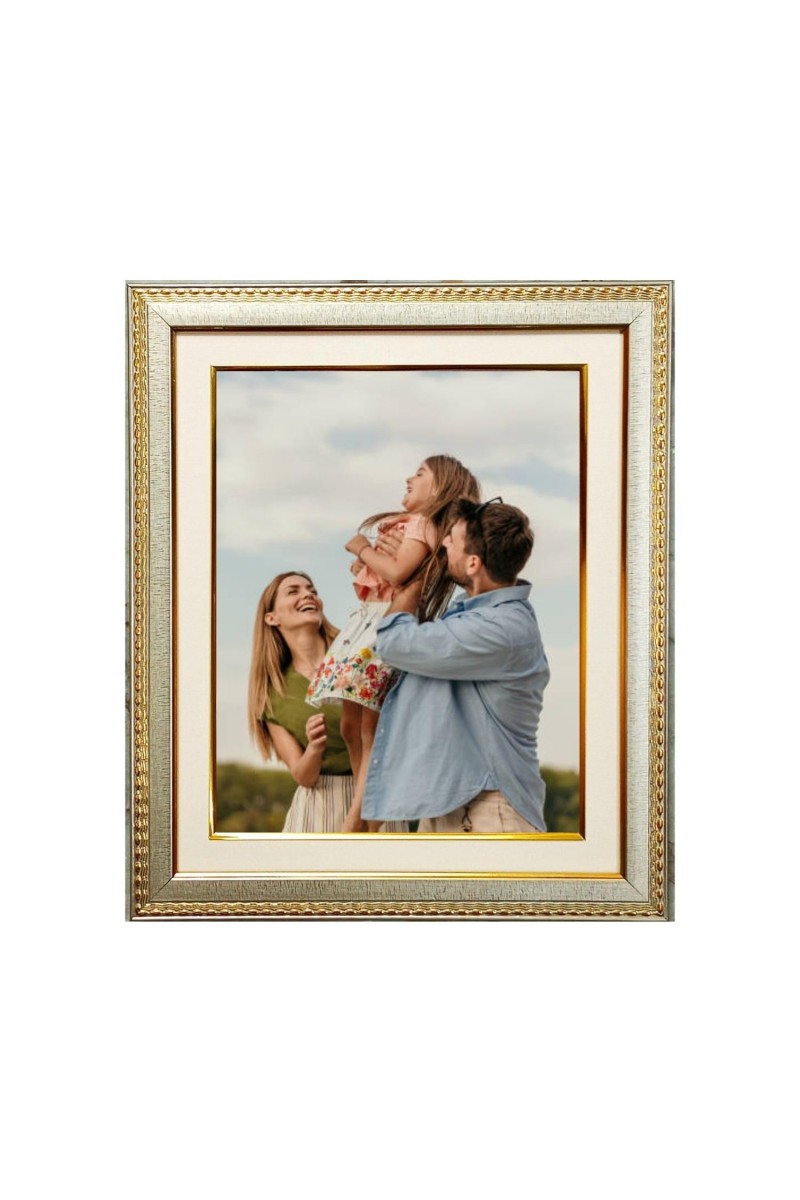 Classic Gold 11x13 Picture Frame with Mat for 8x10 Photo Ornate Design with Glass Front Wall Mount or Tabletop Display Timeless Frame for Family, Wedding, or Home Décor