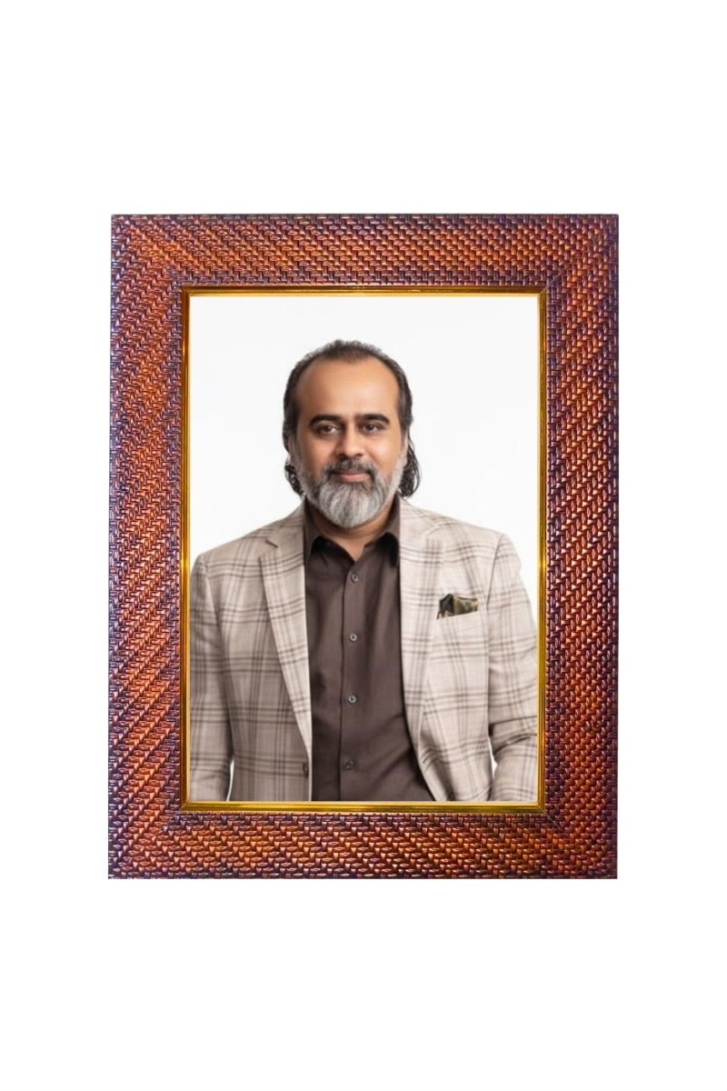 Adi Shankaracharya Photo Frame 17X21 Inch Religious Wall & Table Decor Frame | Adi Shankaracharya Spiritual Photo Frame For Home, Temple & Office (F18318X17X21)