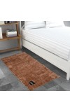 Home Beautiful Anti-Skid Brown Polyester Floor Mat