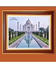 Taj Mahal, Agra, Uttar Pradesh Photo Frame, 10x14 Inches Stylish Framed Islamic wall art for Home & Office Decoration and gift for Muslims