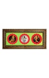 Lord Tirupati, Buddha, Jesus Photo Frame - 8x14 Inch Brown Wooden Frame | Hindu Gods Wall Decor For Home & Office