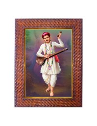 Sant Kabir Das Photo Frame 15X19 Inch Religious Wall & Table Decor Frame | Sant Kabir Das Spiritual Photo Frame For Home, Temple & Office | Decorative Hindu God & Goddess Frame (Pack Of 1) (F18415