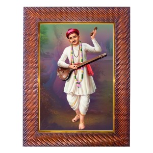 Sant Kabir Das Photo Frame 15X19 Inch Religious Wall & Table Decor Frame | Sant Kabir Das Spiritual Photo Frame For Home, Temple & Office | Decorative Hindu God & Goddess Frame (Pack Of 1) (F18415