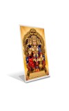 Car Desk/Table Top Lord Hanuman Acrylic L-Style Photo Stand - 5x7 Inches, Compact And Stylish Spiritual Display (F6667)