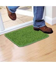 Home Beautiful Green Polyester Mats