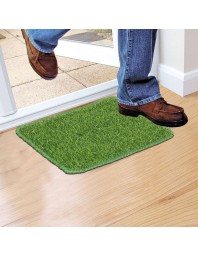 Home Beautiful Green Polyester Mats