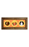 Lord Sai Baba, Lokenath, Guru Baba Photo Frame - 8x14 Inch Brown Wooden Frame | Hindu Gods Wall Decor For Home & Office
