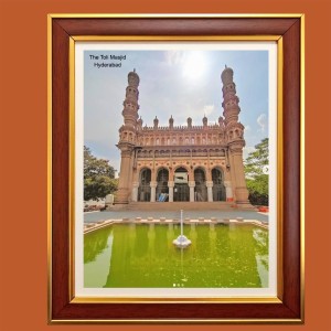 The Toli Masjid, also known as Damri Masjid, is a mosque in Hyderabad Photo Frame, 18x22 Inches Stylish Framed Islamic wall art for Home & Office Decoration and gift for Muslims The Toli Masjid, also known as Damri Masjid, is a mosque in Hyderabad Photo Frame, 18x22 Inches Stylish Framed Islamic wall art for Home & Office Decoration and gift for Muslims