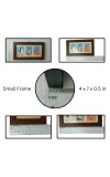 Hitech sales Sarada Devi, Ramakrishna Paramahansa and Swami Vivekananda Polystyrene Small Photo Frame for Decoration, Gifting (Tabletop, Rectangular, 7 x 4 inches Frame, Brown, Pack of 1)