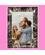 HiTechMart Polystyrene 11x15 Black Picture Frame Classic Style with Acrylic Glass Fits 8x12 Photo Wall Mount Display Frame for Family Photos, Home Decor & Gifting