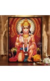 Hi Tech Sales Sri Hanuman Ji Photo Frame 5x7 Inch | Multicolor Wood Laminated Frame for Wall & Table | Bajrangbali Devotional Photo Frame for Puja Room, Living Room & Study | Spiritual Home Decor & Gift Item