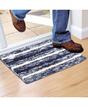 Home Beautiful Anti-Skid Blue Polyester Door Mat