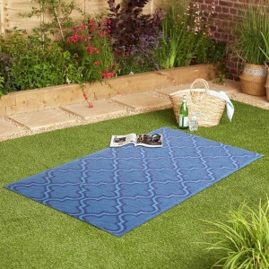 Home Beautiful Blue PVC Floor Mat