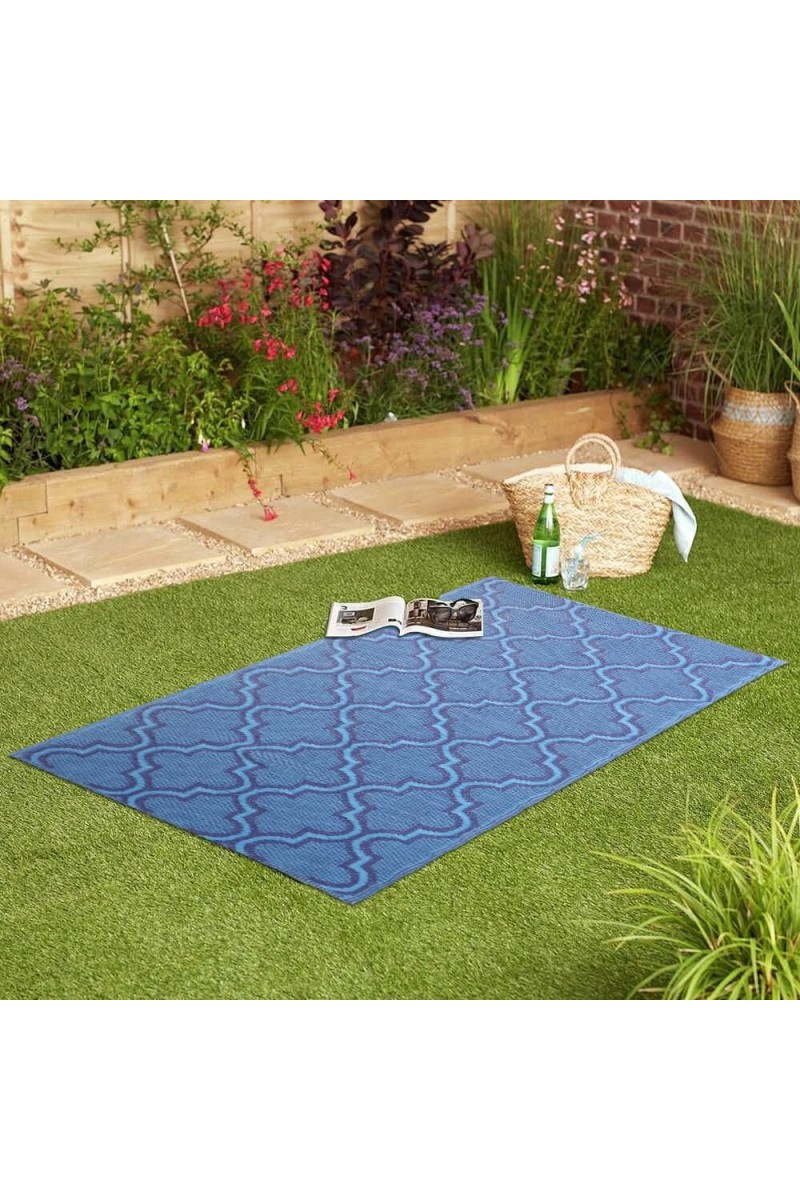 Home Beautiful Blue PVC Floor Mat