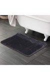 Home Beautiful Grey Polyester Bath Mat