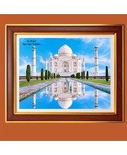 Taj Mahal, Agra, Uttar Pradesh Photo Frame, 10x14 Inches Stylish Framed Islamic wall art for Home & Office Decoration and gift for Muslims