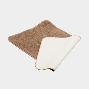 Home Beautiful Anti-Skid Beige Microfiber Door Mat