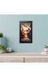 Hitech Sales Krishna Arjuna Kurukshetra Scene Wall Art Photo Frame for Home & Temple Décor (39.5 x 24.3 cm)