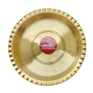 Small Brass Puja Thali/Bhog Thali for Mandir with Beautiful Design for Home & Temple Decoration & Gifting (11 cm) Small Brass Puja Thali/Bhog Thali for Mandir with Beautiful Design for Home & Temple Decoration & Gifting (11 cm)