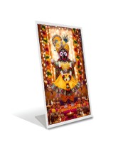 Car Desk/Table Top Jai Jagannath Acrylic L-Style Photo Stand - 5x7 Inches, Compact And Stylish Spiritual Display (F6655)