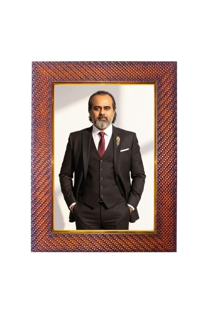 Sri Chaitanyaa Mahaprabhu Photo Frame 17X21 Inch Religious Wall & Table Decor Frame | Sri Chaitanyaa Mahaprabhu Spiritual Photo Frame For Home, Temple & Office (F18329X17X21)