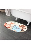Home Beautiful Anti-Skid Beige Polyester Bath Mat